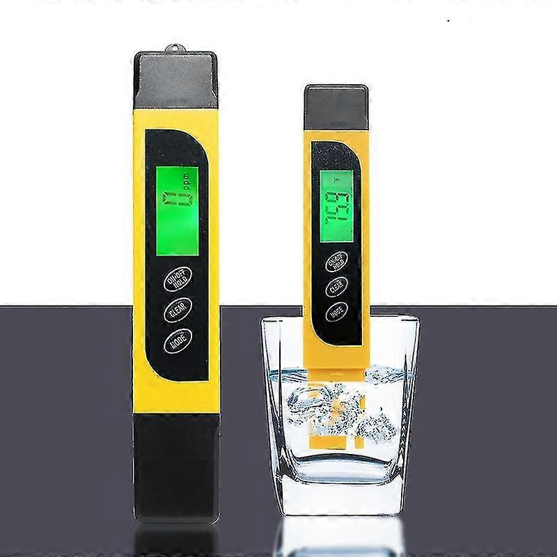 Digital Tds Tester Pen Portable Water Quality Tds Ec & Temperature Meter Purity Meter Temp Ppm Test Thermometer