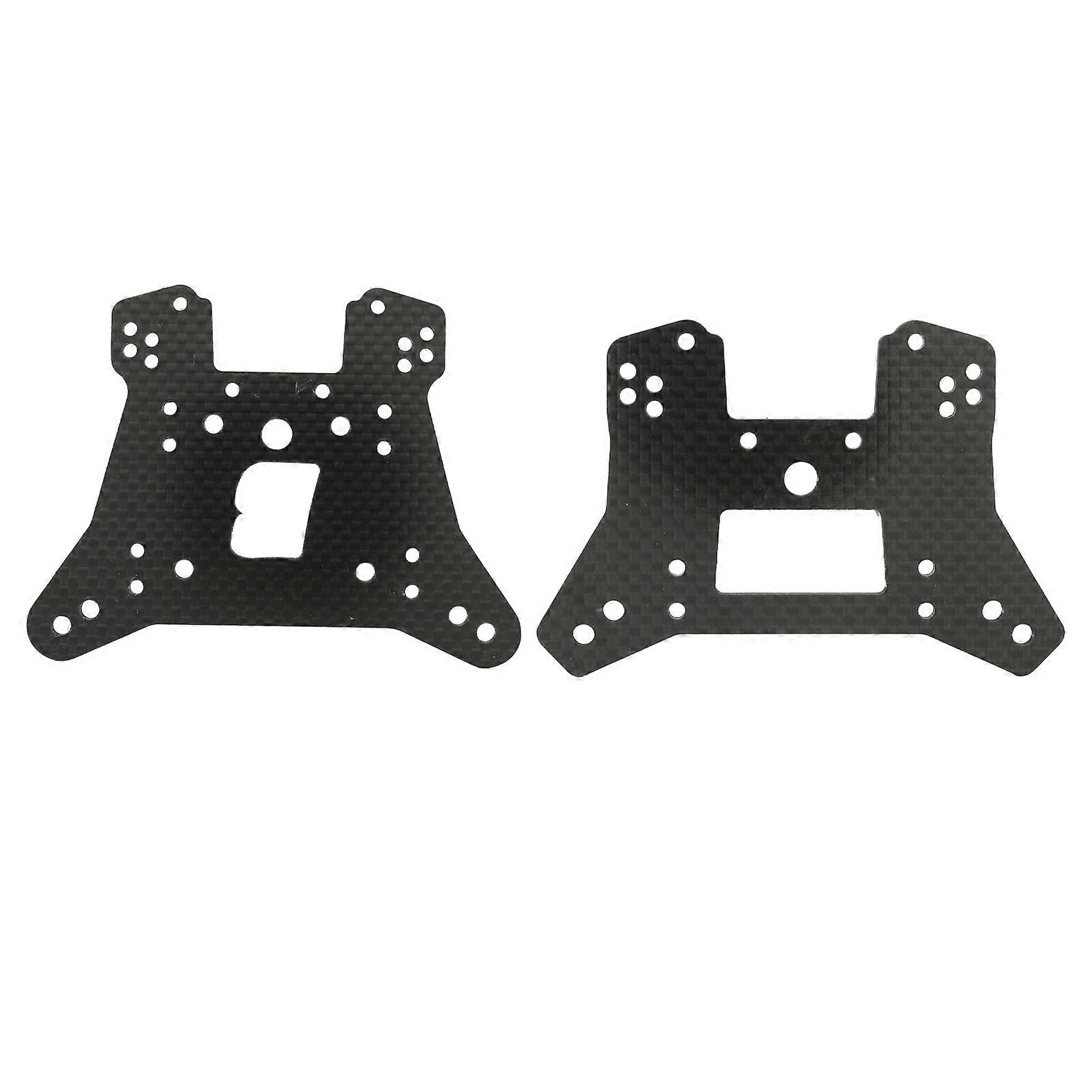 RC Front Rear Shock Tower Carbon Fiber Lightweight Durable and Sturdy Replacement for Traxxas Sledge