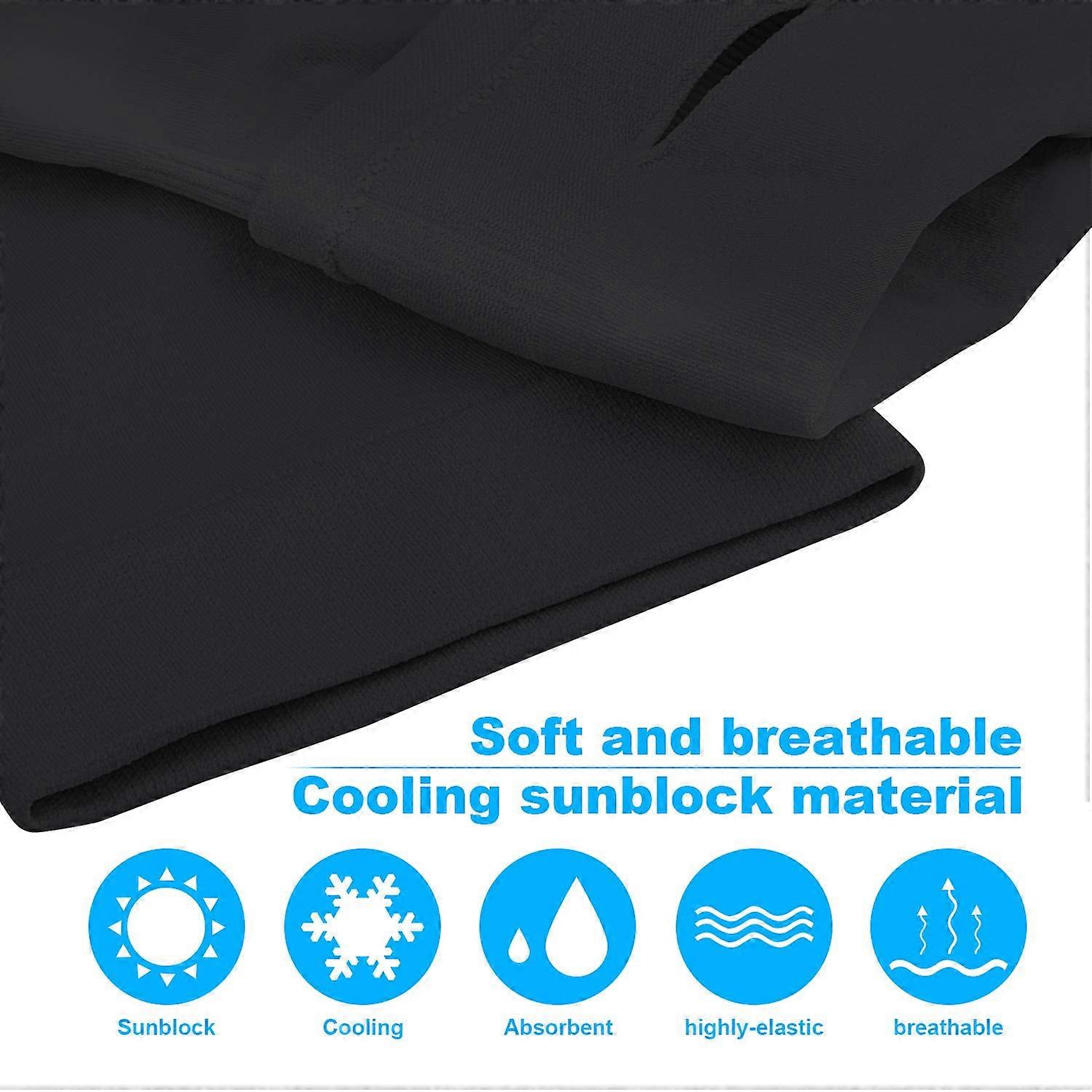 2ペアUV保護冷却アームスリーブUPF 50男性女性青年用サンスリーブ(スリーブ13.4in)