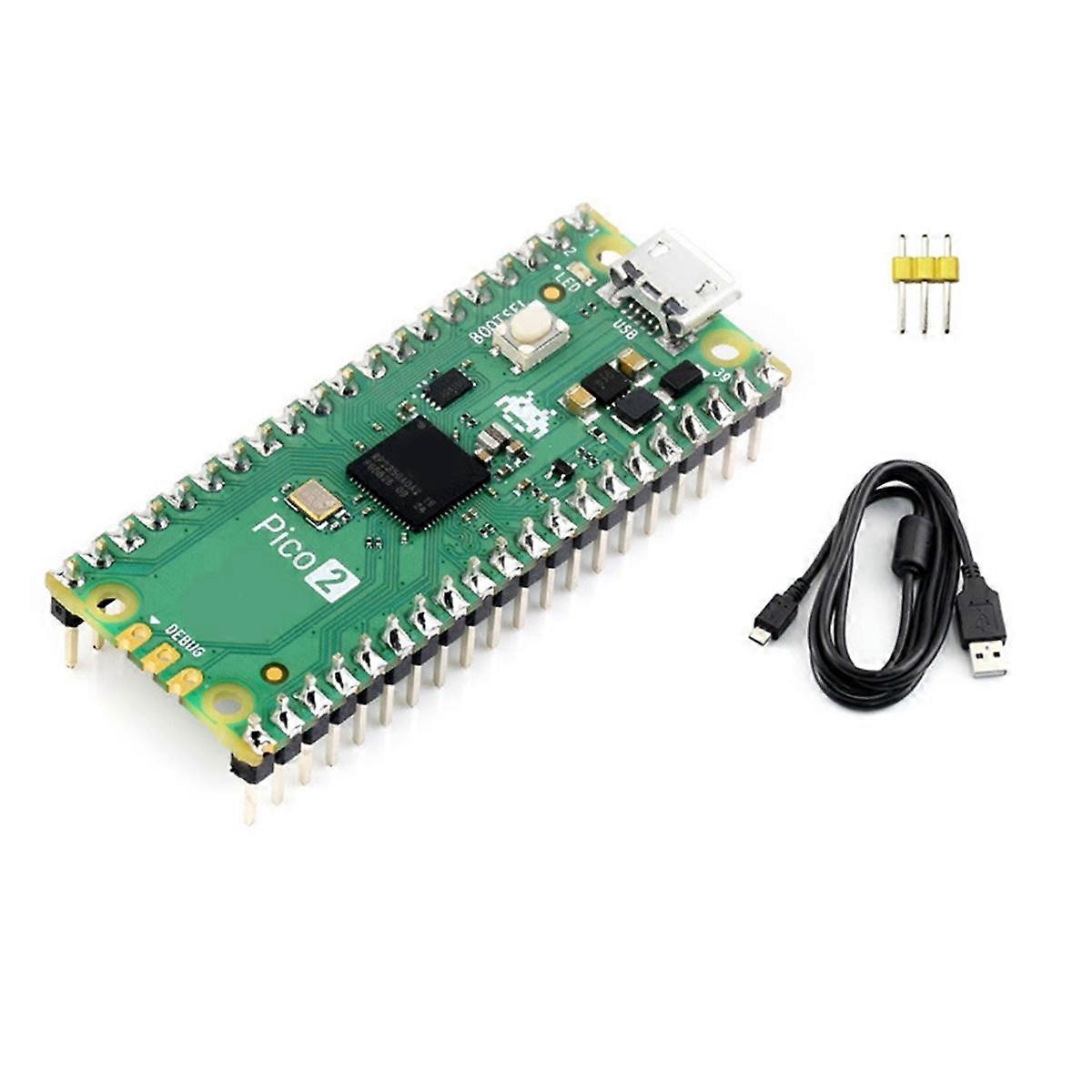 For 2-CC Development Board RP2350 Microcontroller ARM -M33 Hazard3 RISC-V Soldering Pin Header