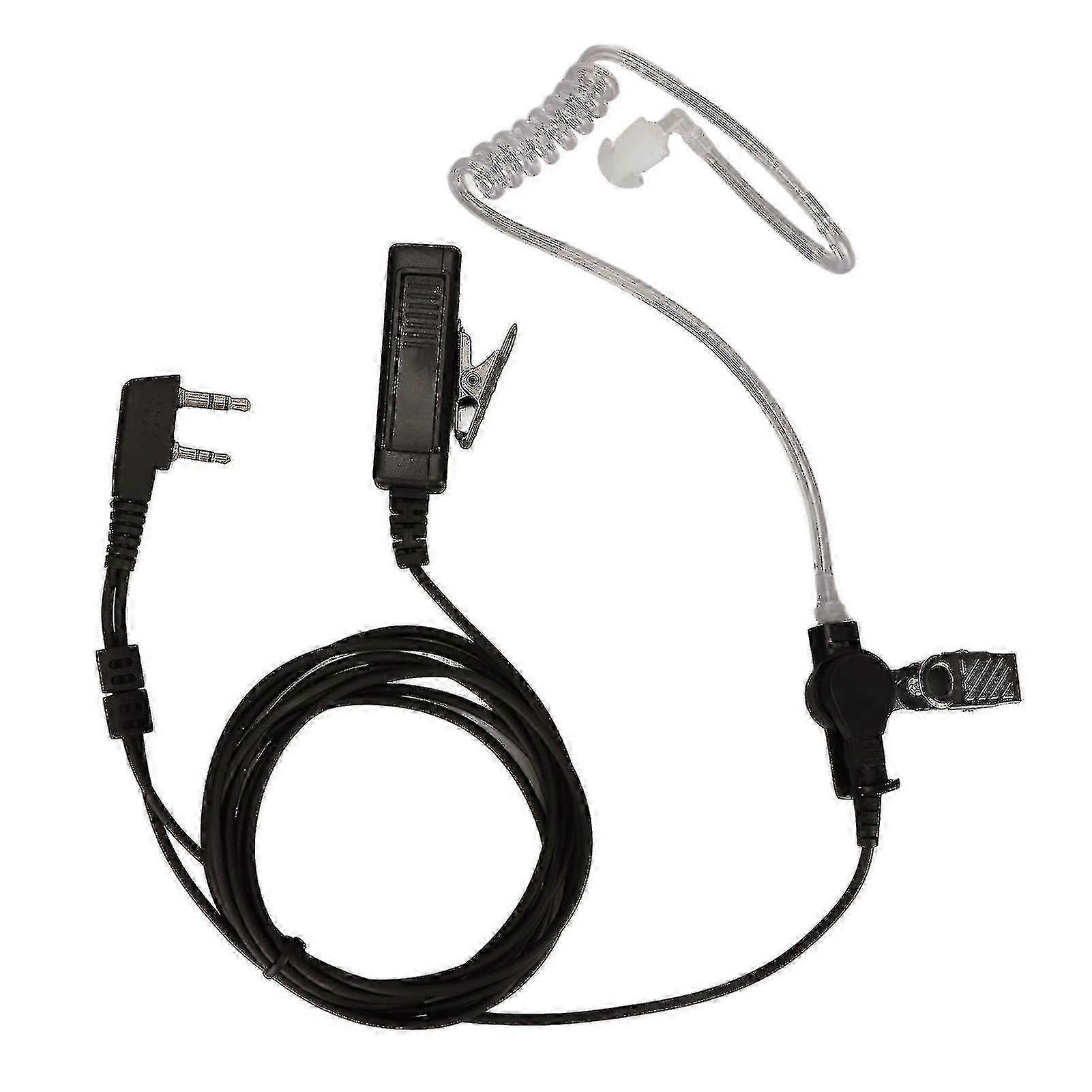 Walkie Talkie Earpiece K Head 2 Pin Noise Reduction Radio Earpiece With Microphone For Bf 888s Bf 777s Bf 666s Bf Uv5r 1pcs