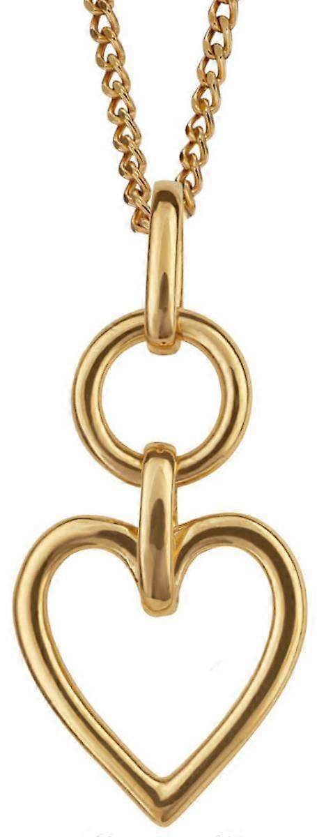 Beginnings Open Heart Drop Pendant - Gold