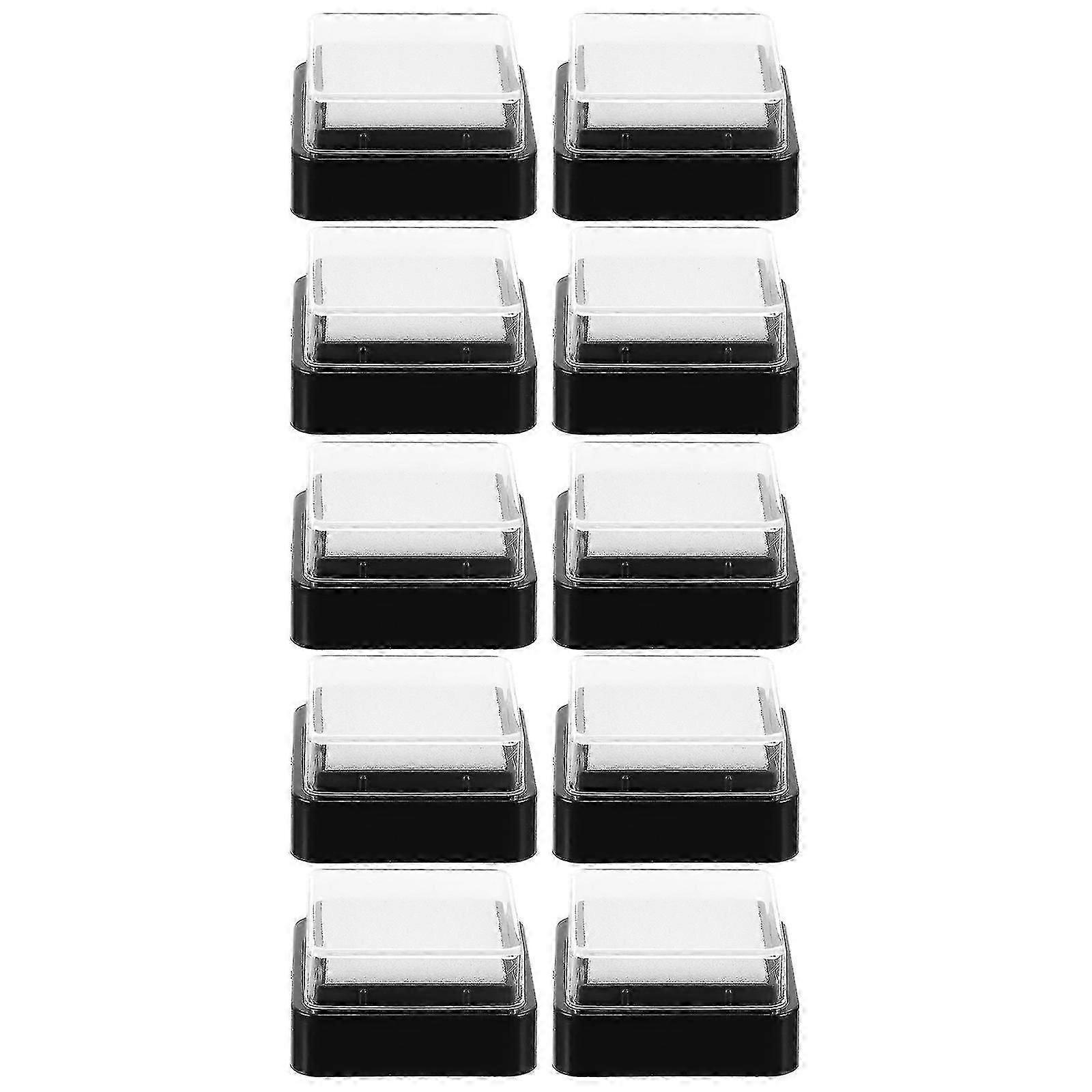 10pcs Blank Ink Pads Empty Ink Pad No Ink Diy Ink Stamp Pad For Ink Refill