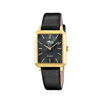 Lotus square series Women's Analog Quartz Watch with Cowhide Bracelet 18988/4