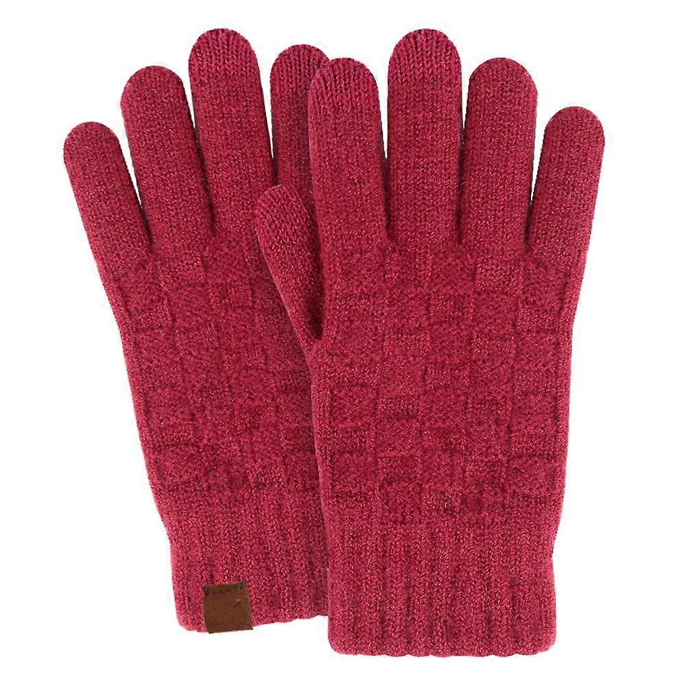 Womens Winter Cable Knit Texting Gloves for Touchscreen Devices Smartphone