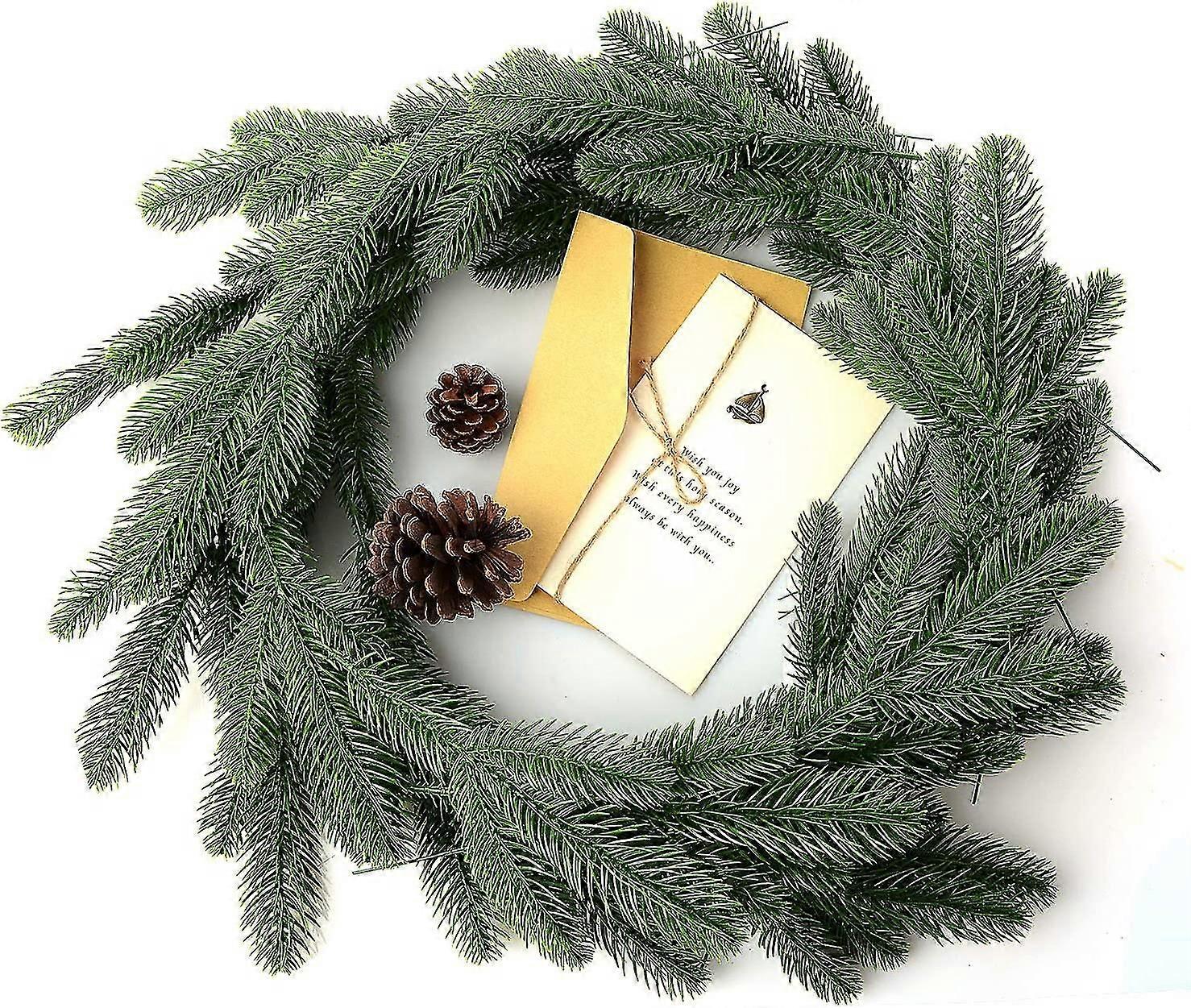 Set Of Artificial Pine Branches For Christmas Wreath Or Garden Decoration,2513
