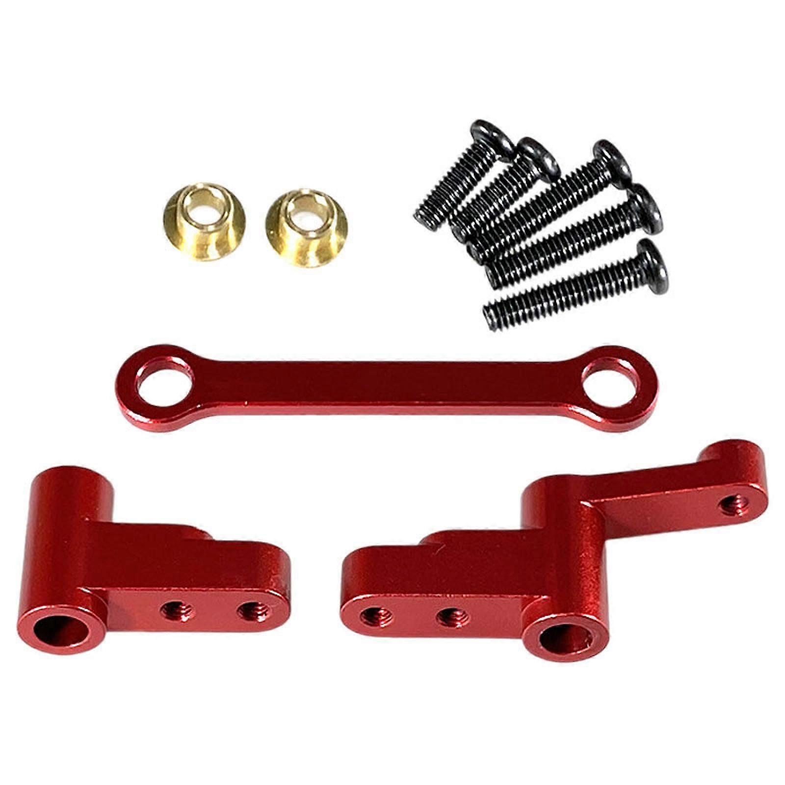 RC Steering Components Replaces for 1:14 Scale 14301 14302 RC Car Accessory Red