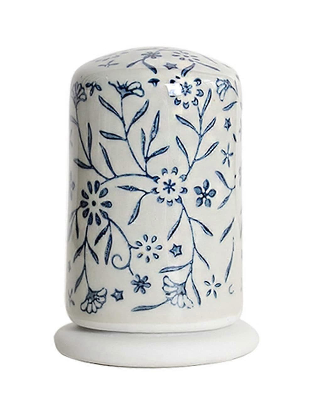 Retro Hand Painted Flower Ceramic Toothpick Holder,for Home Use