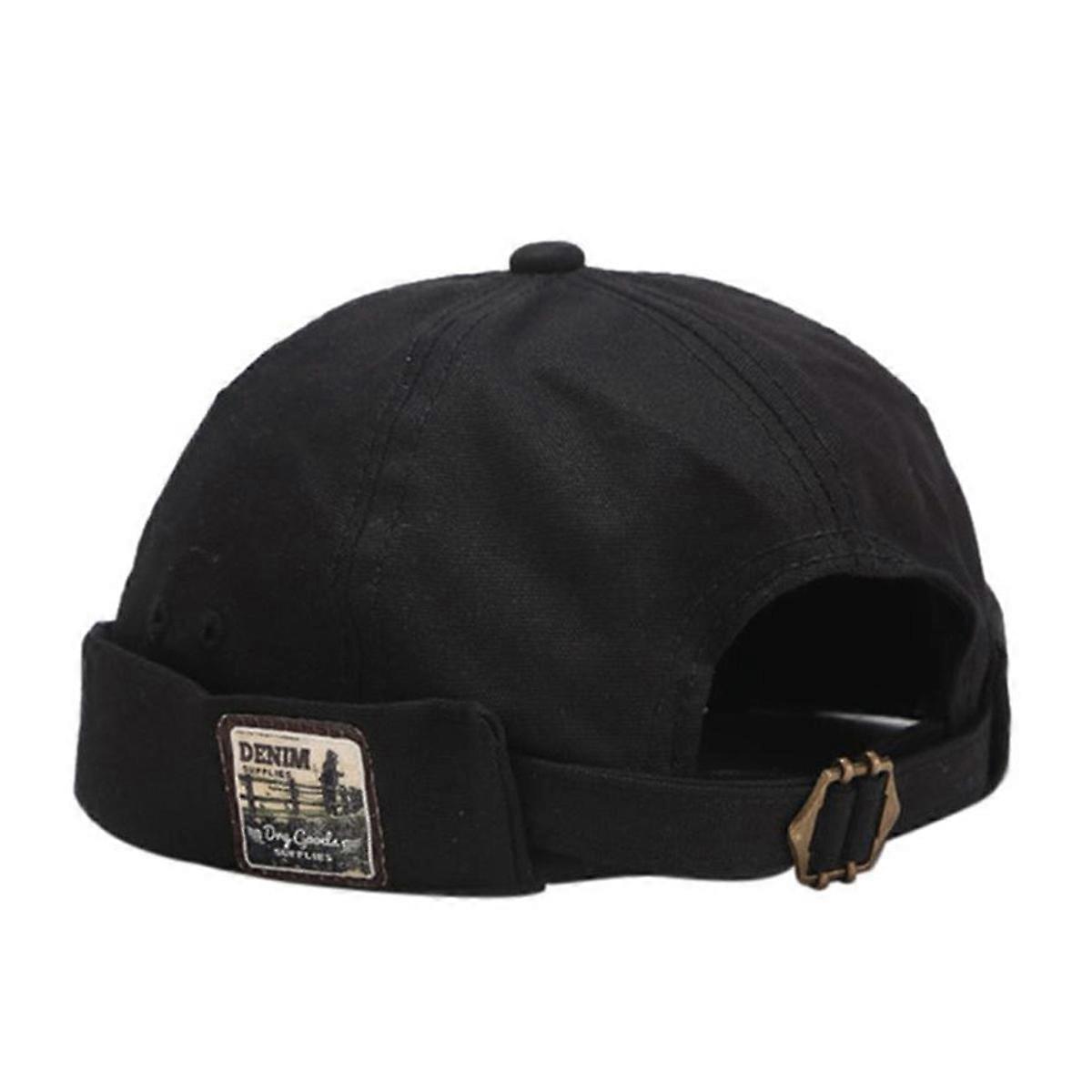 Vintage Docker Beanie Hat, Adjustable Retro Cotton Hat