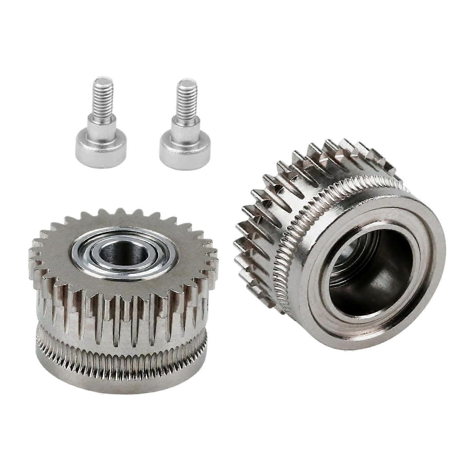 2Pcs 3D Printer Extruder Gear Extruder Accessories Component Sturdy Maintenance