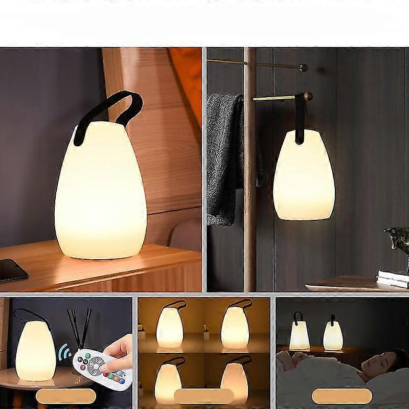 Creative Multifunctional Portable Lamp Simple Bedside Table Lamp Balcony Courtyard Landscape Camping Lamp Usb Charging