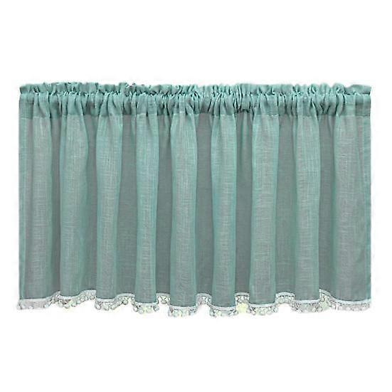 Yousheng Window Panel Sheer with Tassels Washable Polyester Glass Door Short Curtains Home Decor