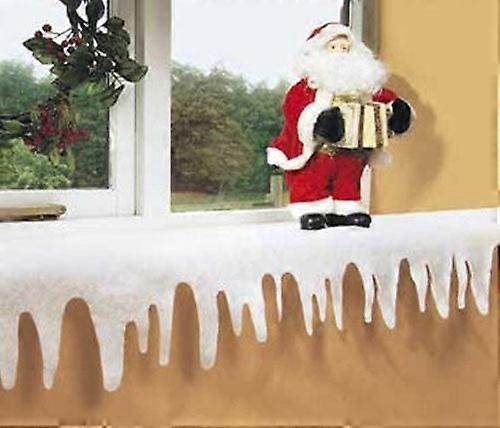2M X 36cm Deep Christmas Fake Icicle Scene Drape Material