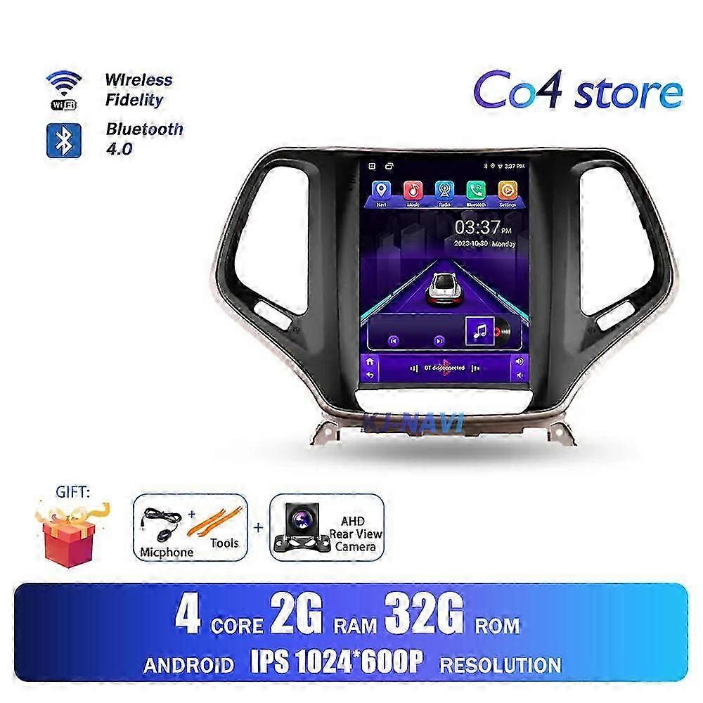 Android 13 For Jeep Grand Cherokee 5 KL 2016-2018 For Tesla Style Android Car Multimedia Player Navigation Intelligent System