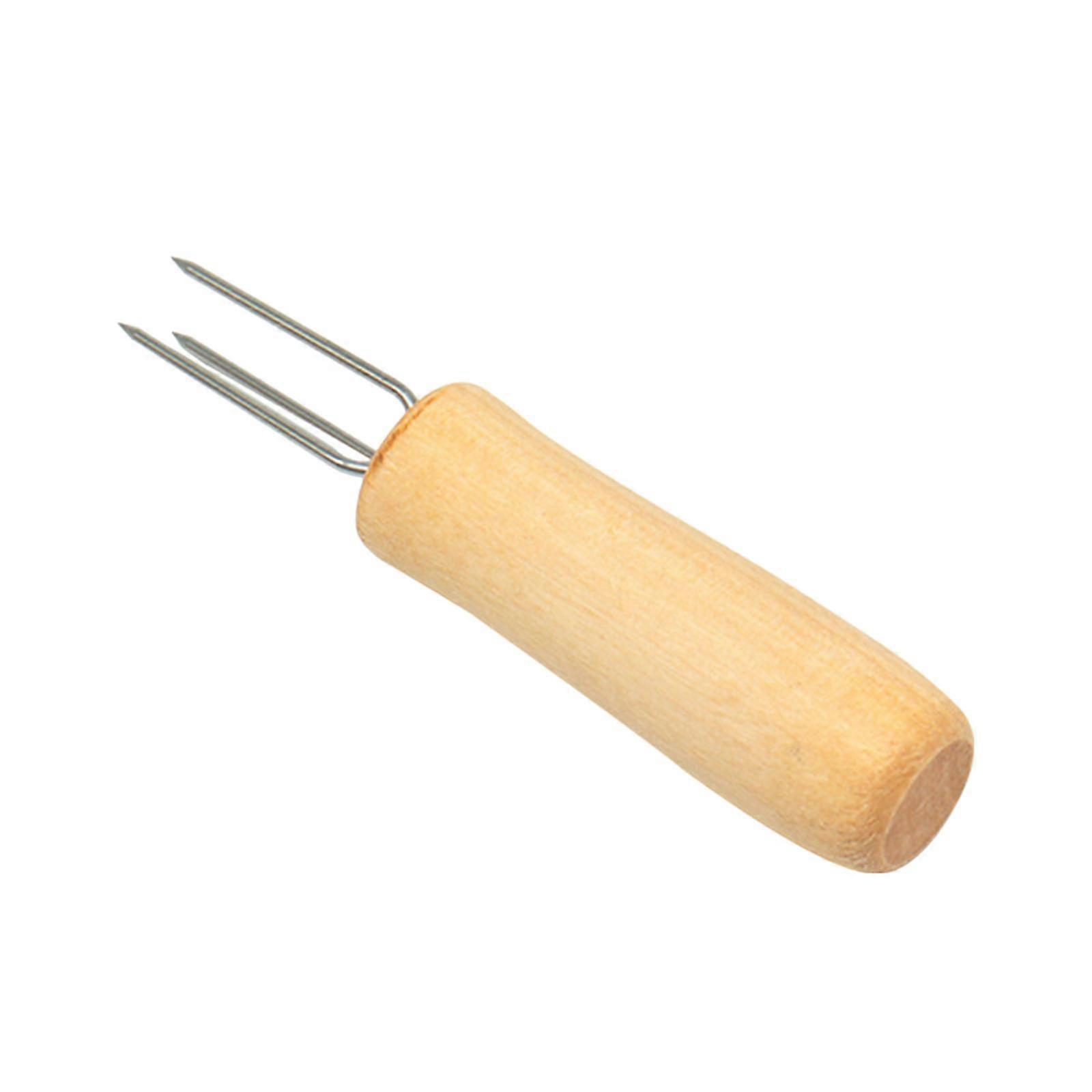 Corn Holder BBQ Skewers with Wood Handle Corn Forks COB Skewers Corn on The COB