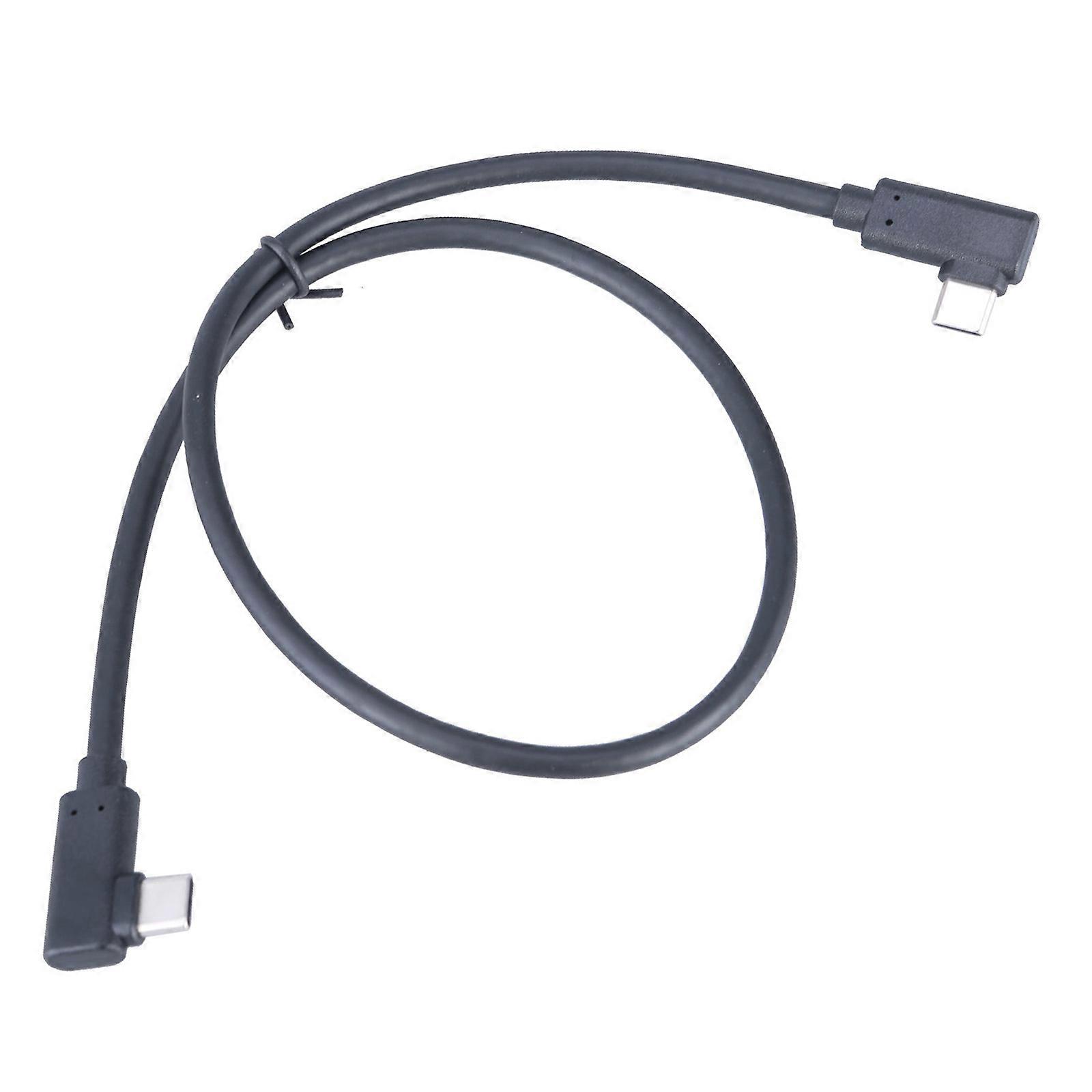Fast Speed USB 3.1 Type C to Type C Cable With Right Angle Connectors for Laptops and Smartphones