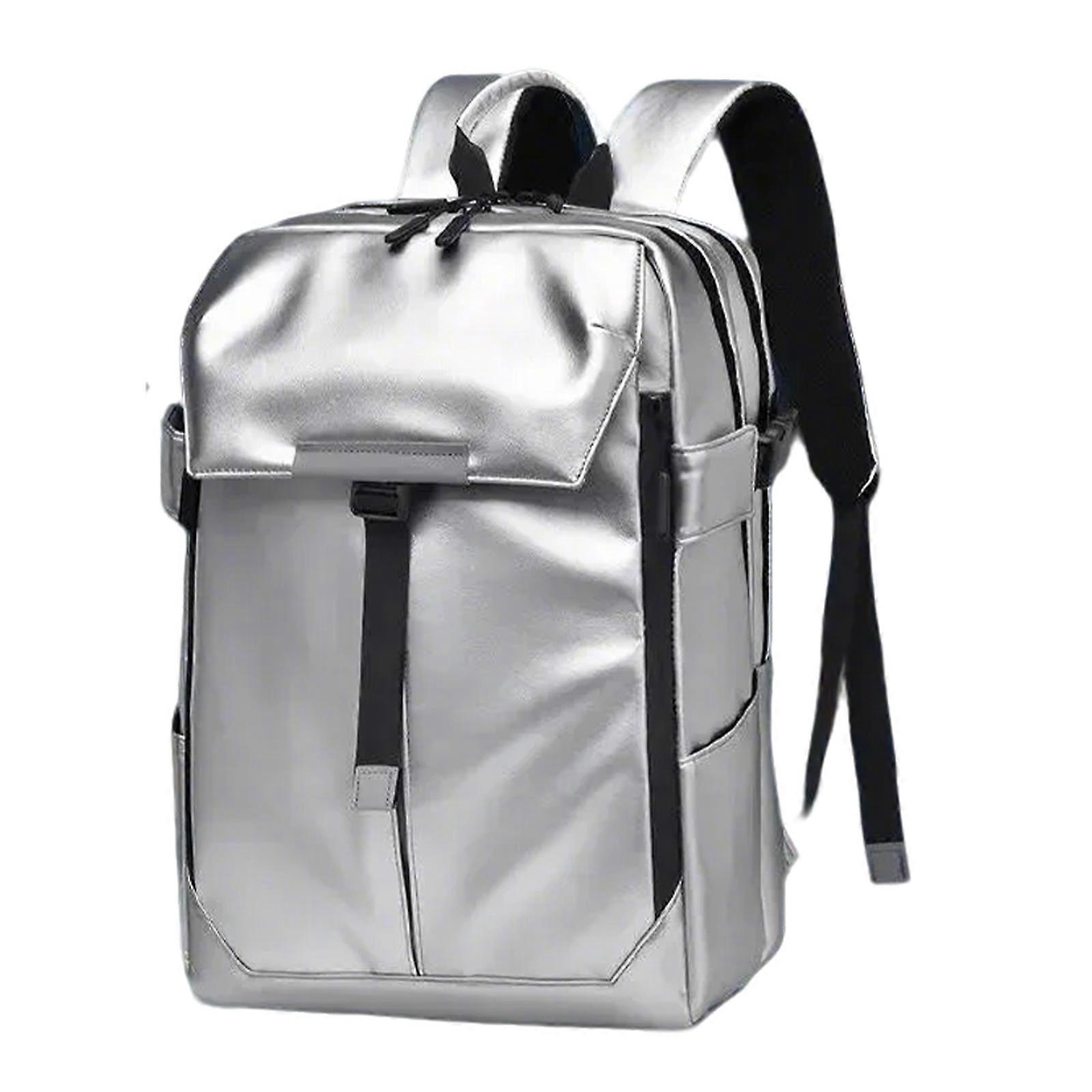 Estojo para laptop de três camadas de 17,3 polegadas multifuncional para viagens de negócios e ao ar livre para notebook de 15,6 polegadas prata