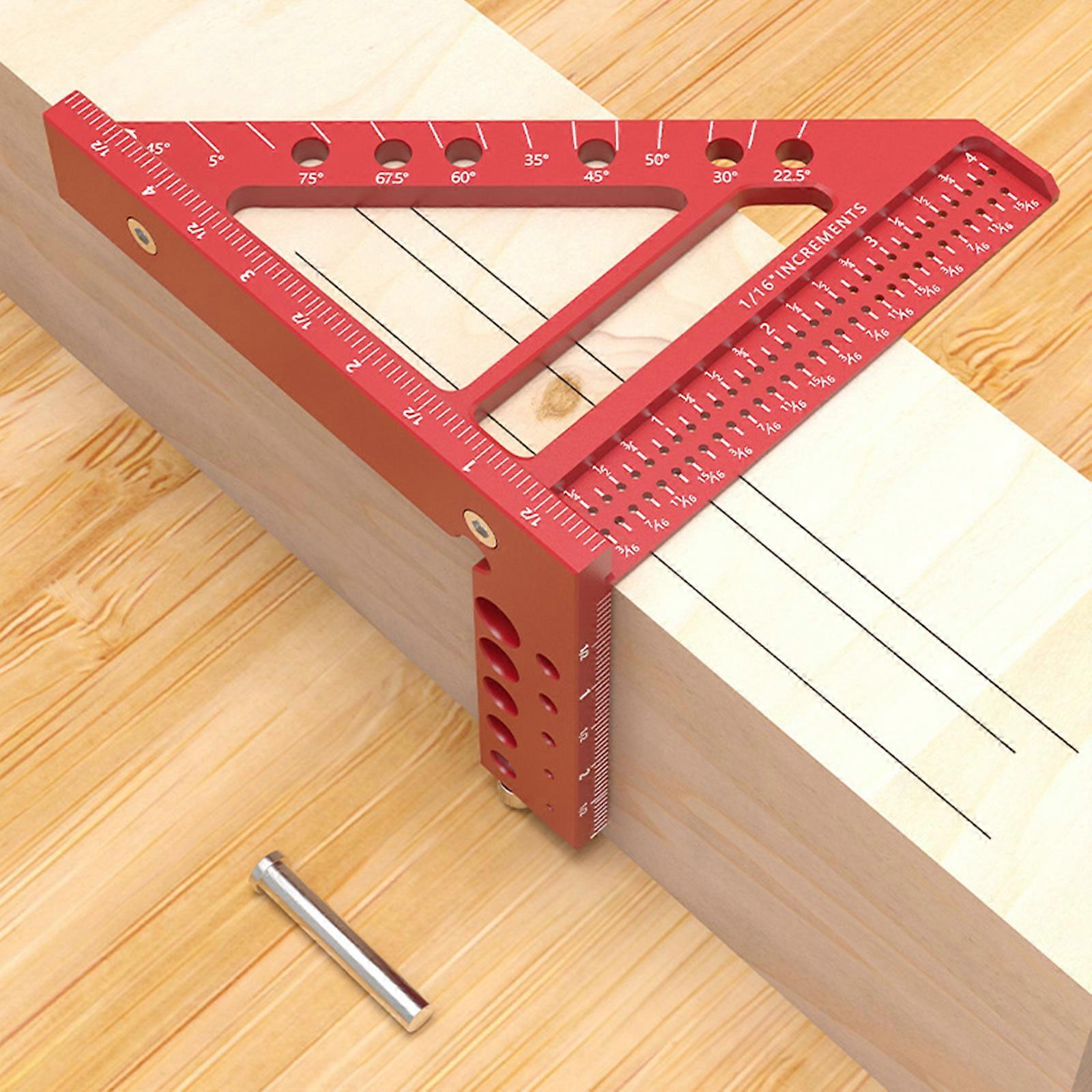 Lightweight Triangular Measuring Tool Construction Square With Precise Scale for Professional Woodworkers and Designers