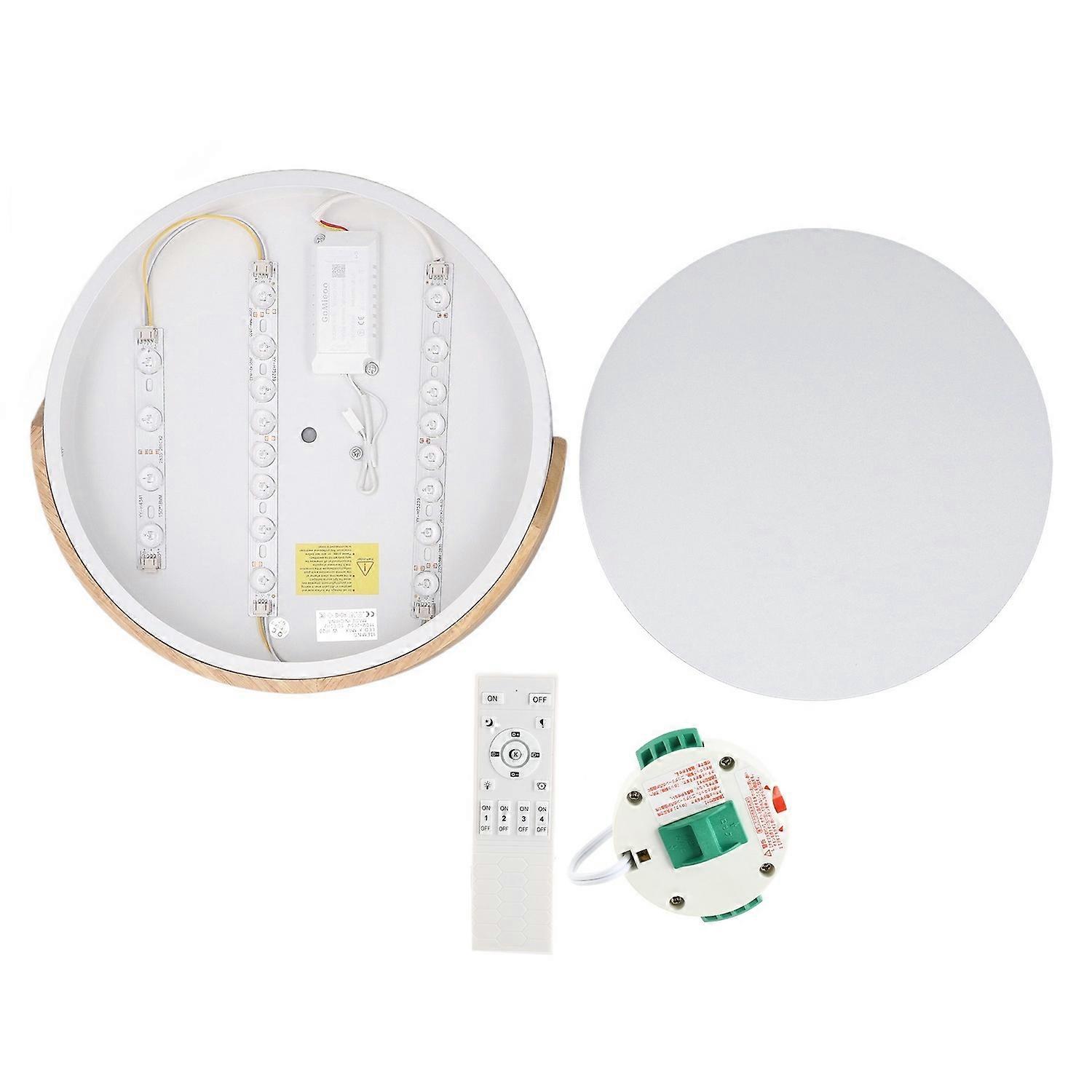 Modern LED Ceiling Light Minimalist Wood Flush Mount Ceiling Light Fixture 3000K 4000K 6000K Steples