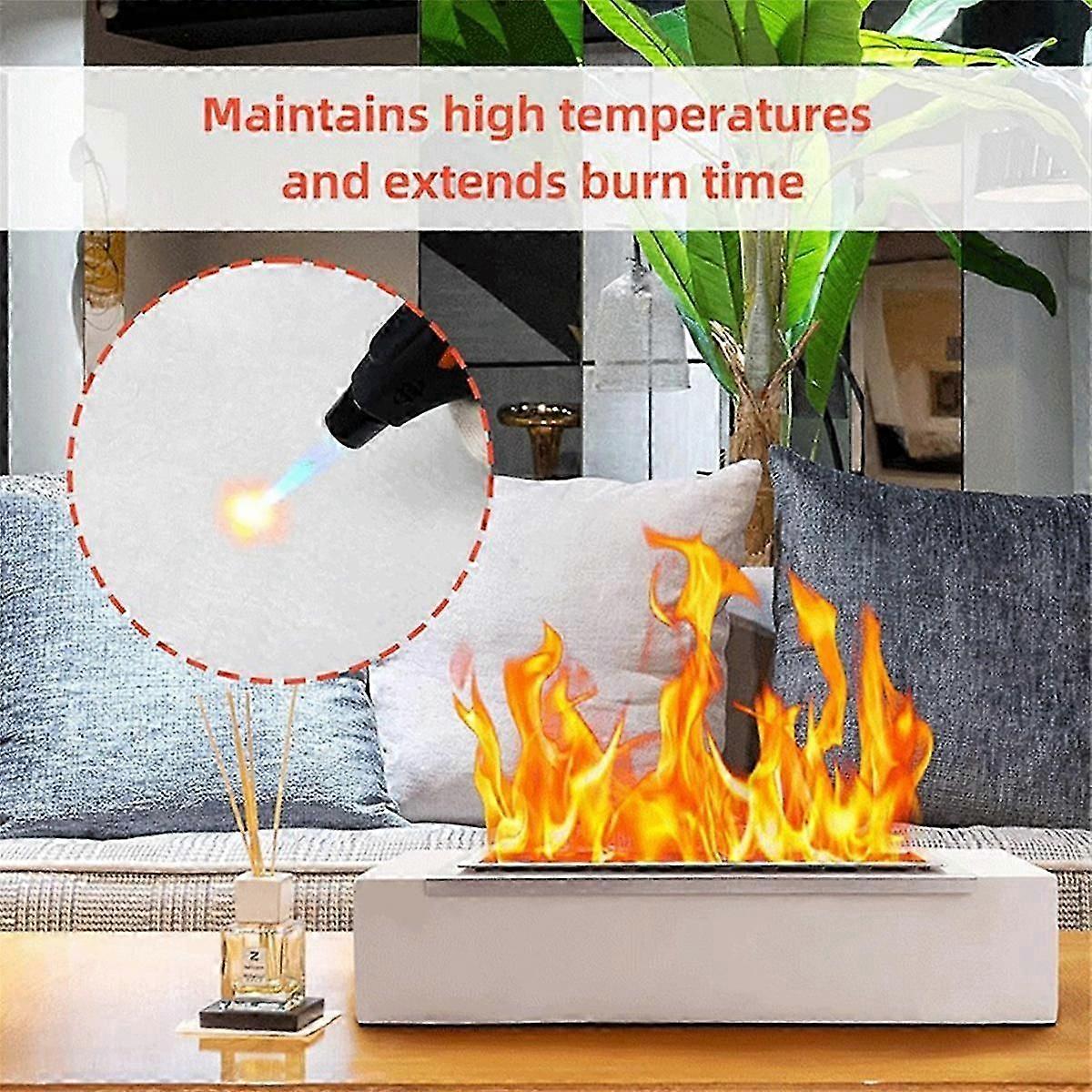24PCS Tabletop Fire Pit Ceramic Wool Wick Table Top Firepit Sponge Cotton Core Fireplace Replacemen-Yvan