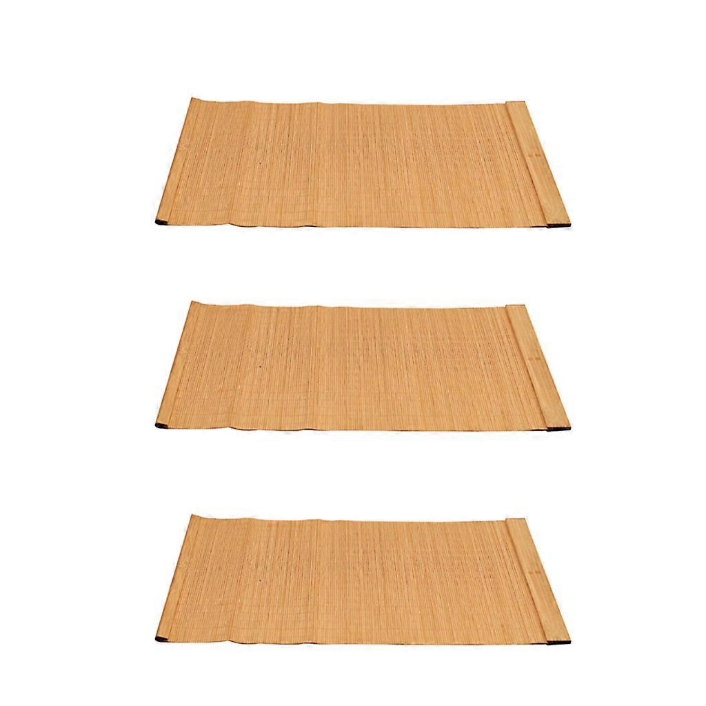 SET OF 3 PLACEMATS TABLE MATS BAMBOO ORIENTAL TABLEWARE DINING 3 SIZES