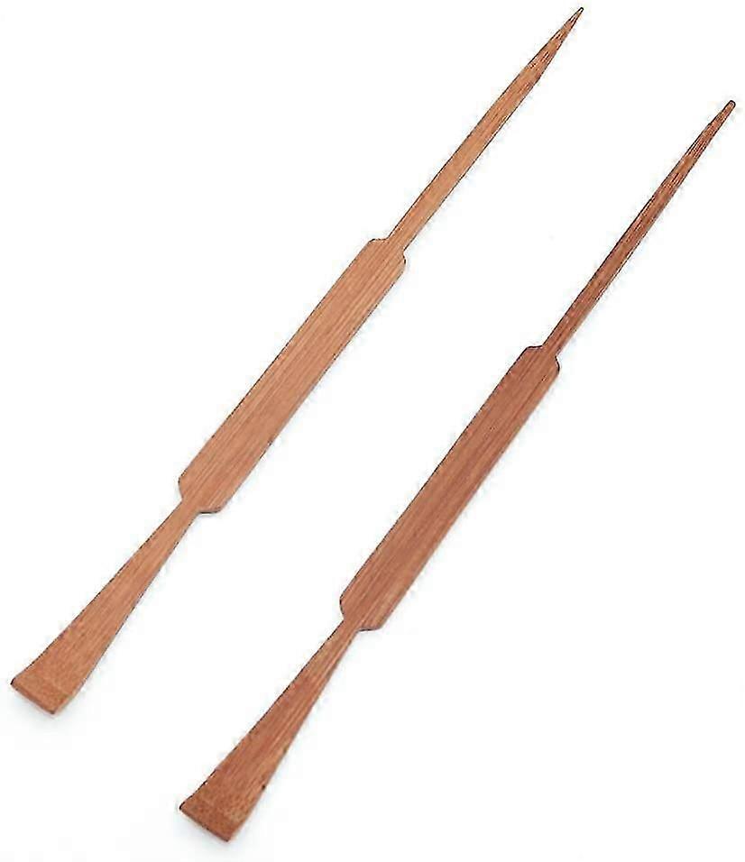 3 section shaped bamboo matcha spoon for Kung fu tea