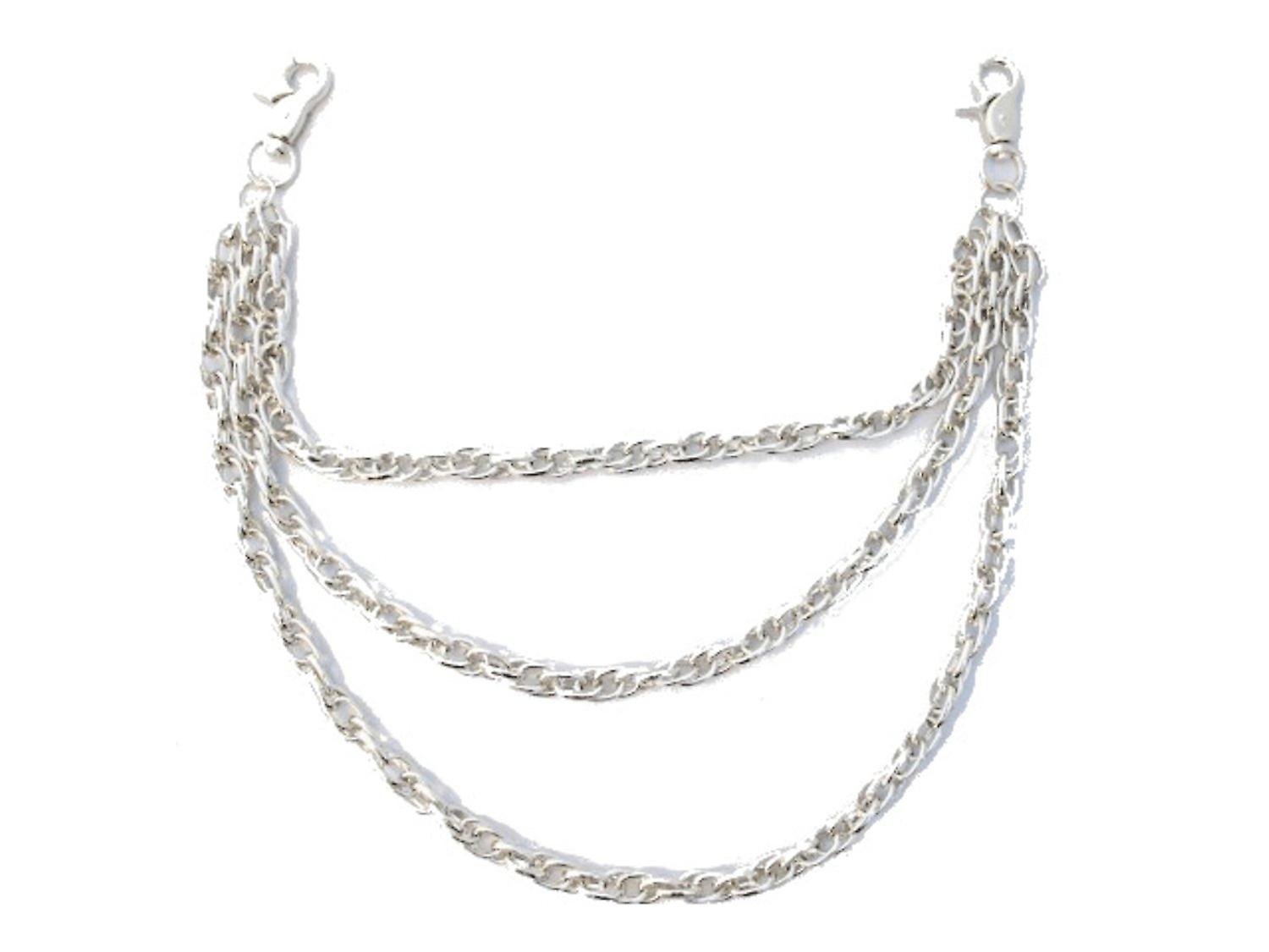 Trouser chain three silver chains