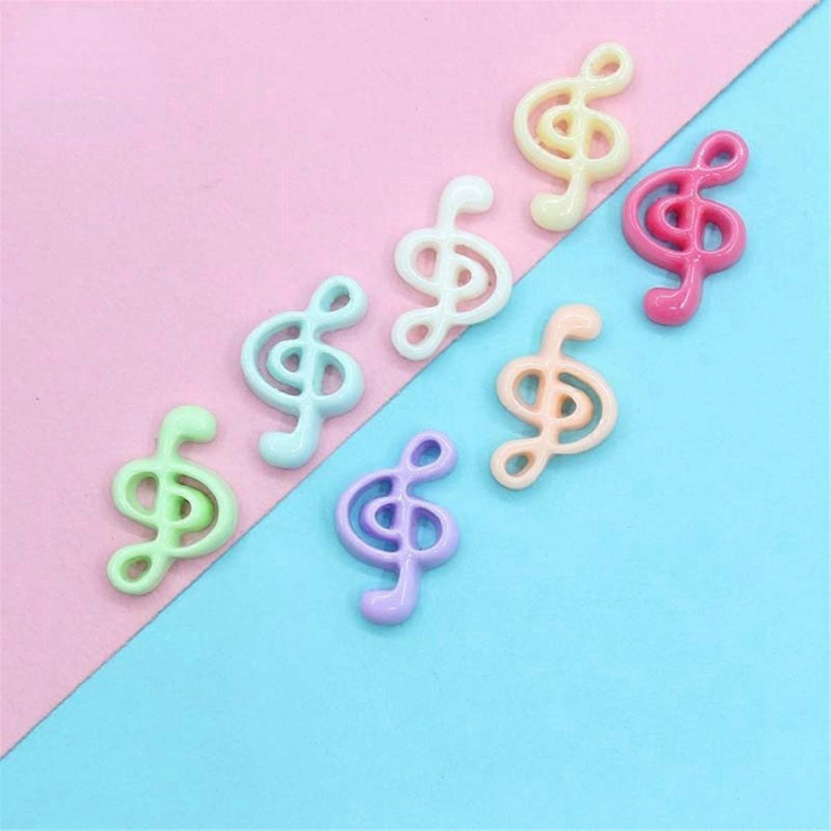 Kawaii Musical Note Flatback Embellishments Scrapbooking Material