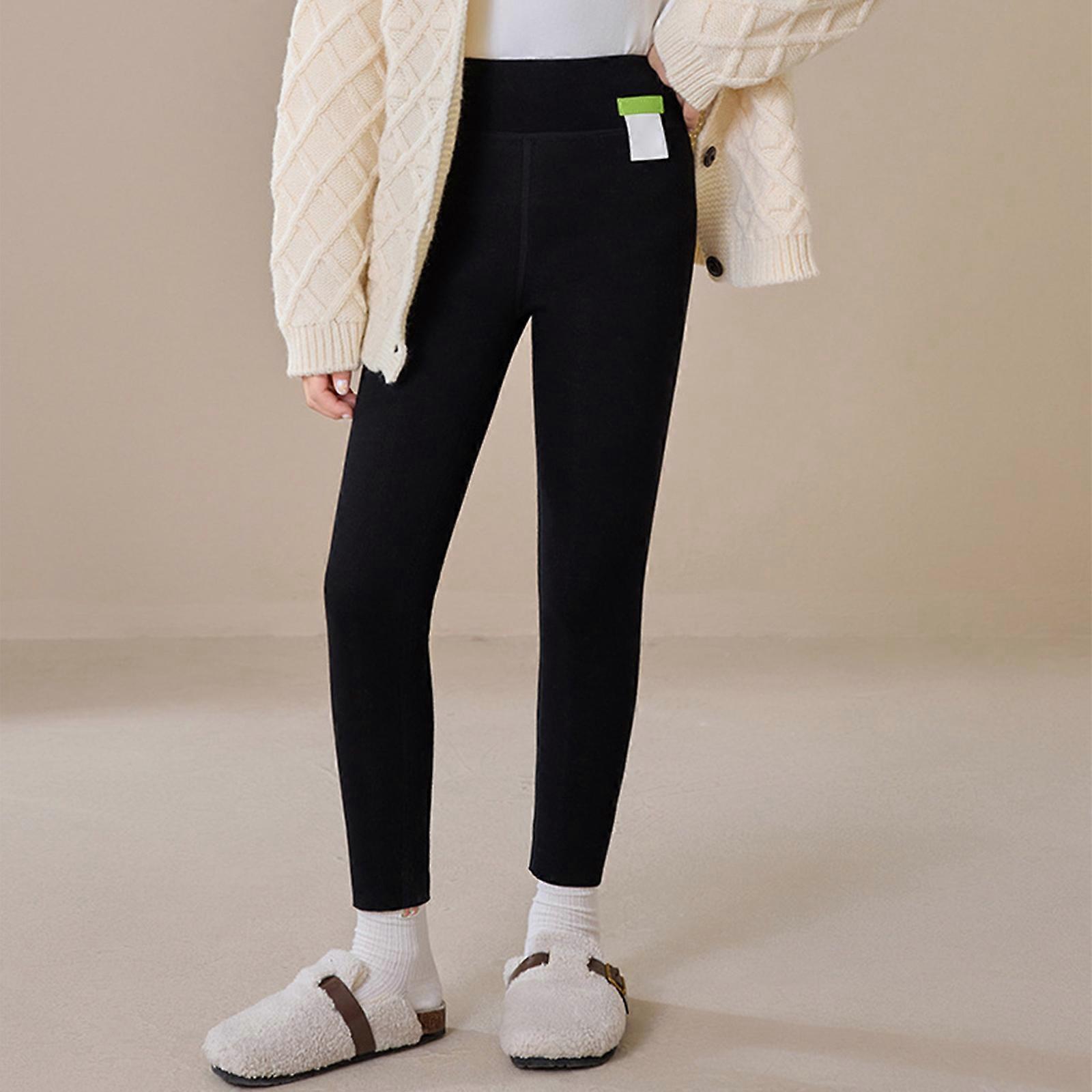 Dames winter pluche stretch hoge taille warme dikke legging kopen vanaf een prijs van 6.51
