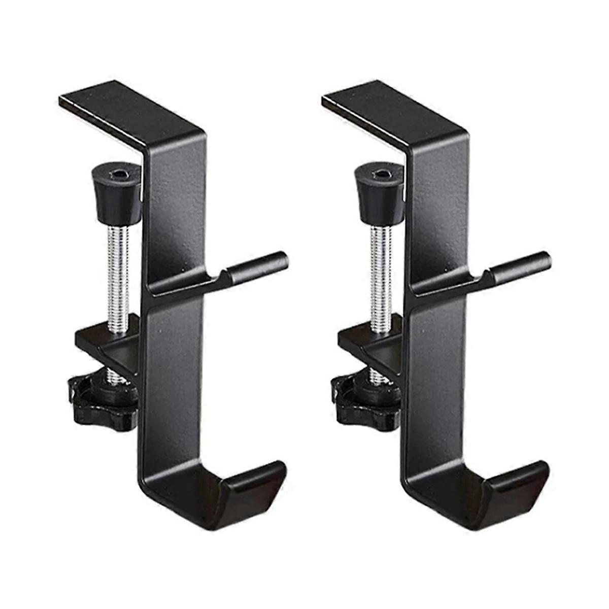 Punch-Free Bag Hanger Table Side Hook Wall Hanging Racks Black
