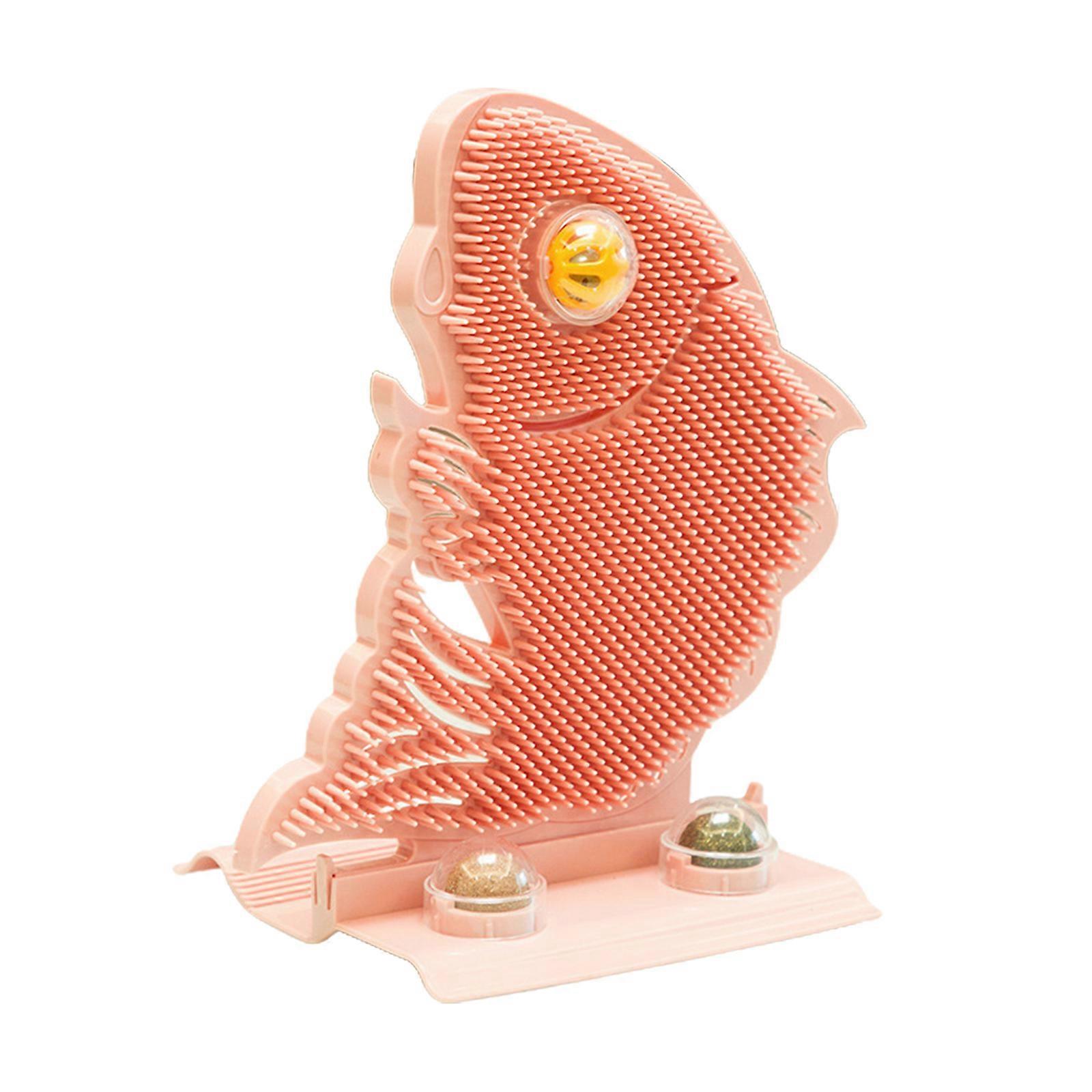 Cat Self Groomer InteractiveCatToy CatnipBall CatSnack Toy InteractiveCatLickBall CatCatnipBall Cat Scratching Pad Pink