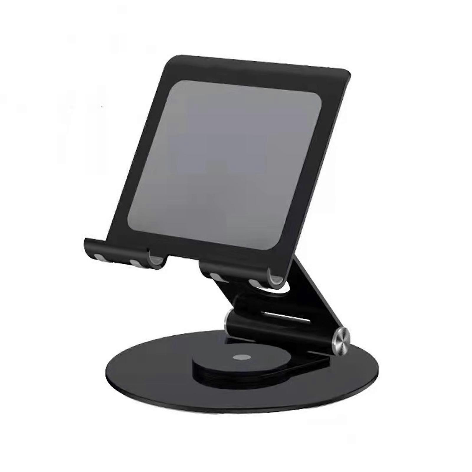 Cell Phone Stand Angle Adjustable Phone Holder Thick for Case Friendly Tablets Holder 360°Rotation for All Smartphone Ta Black