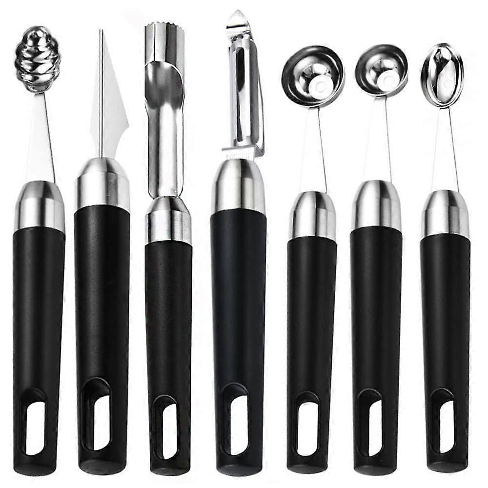 7 Pcs Melon Baller Scoop Set for Fruit and Vegetable Preparation