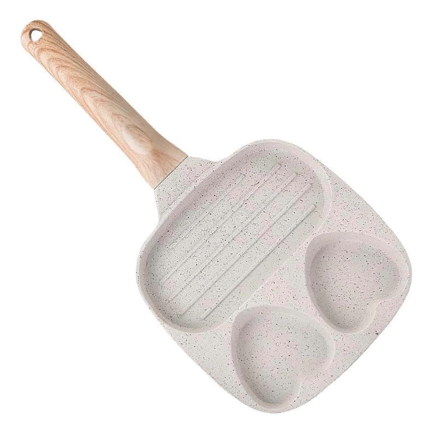 Versatile Egg Pan for Breakfast Cooking Multiple Items 19cm38.5cm