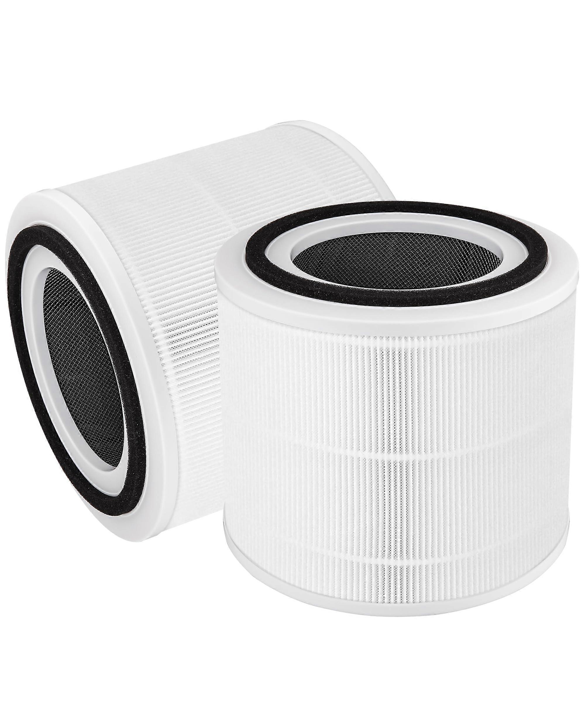 2 Count Replacement Filter with True HEPA Activated Carbon for Air Purifier Filtration