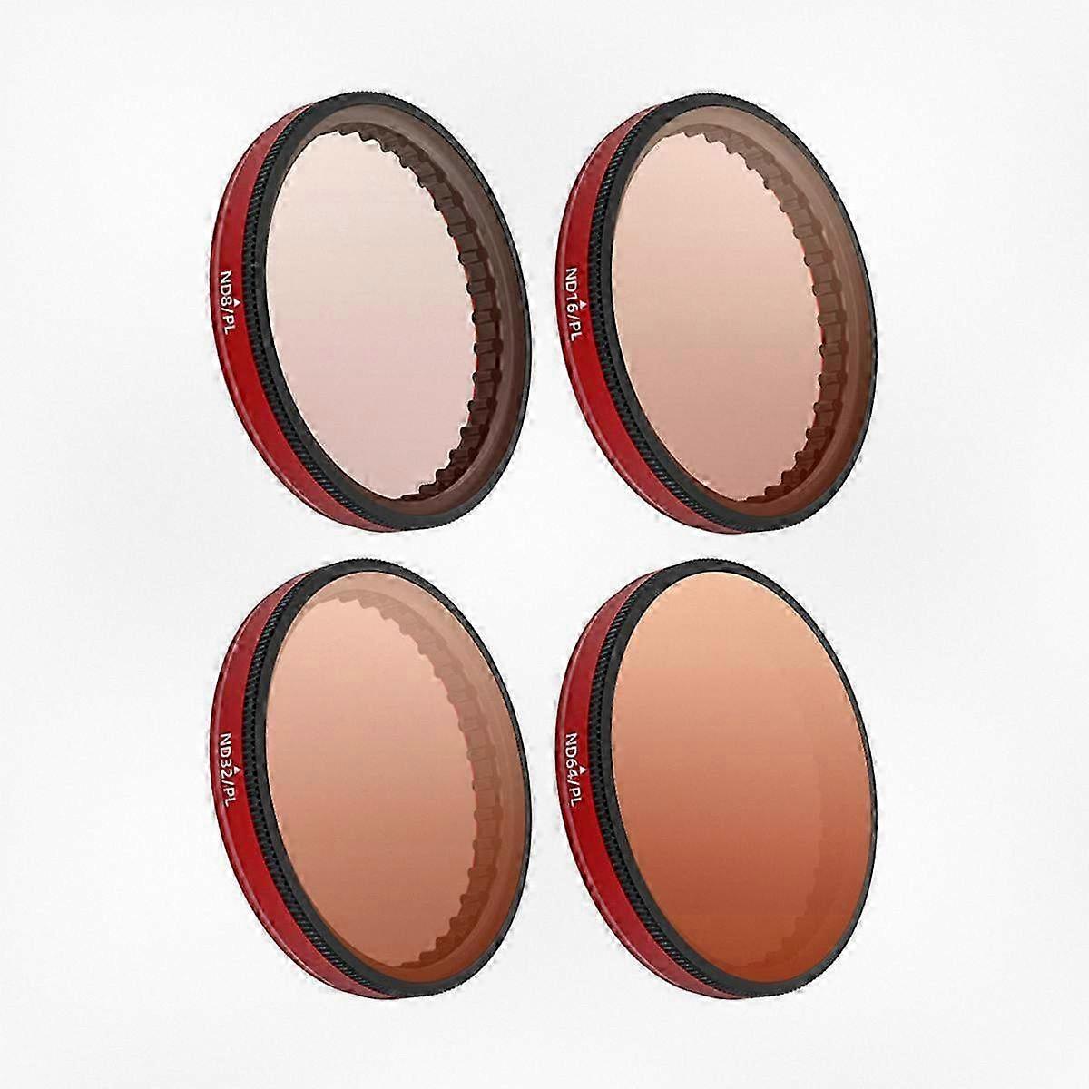 Action Camera Lens Filter Kit Compatible with Action 5 Pro/4/3 - Adjustable ND/PL Filters for Camera Accessories