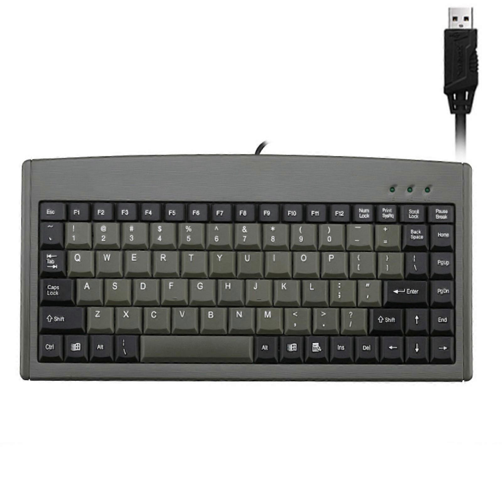 Suya Dayanıklı Tasarım ile Ofis Endüstriyel Kullanım için İnce 88Key Ergonomik USB Klavyeler Sessiz Yazma Klavyeleri