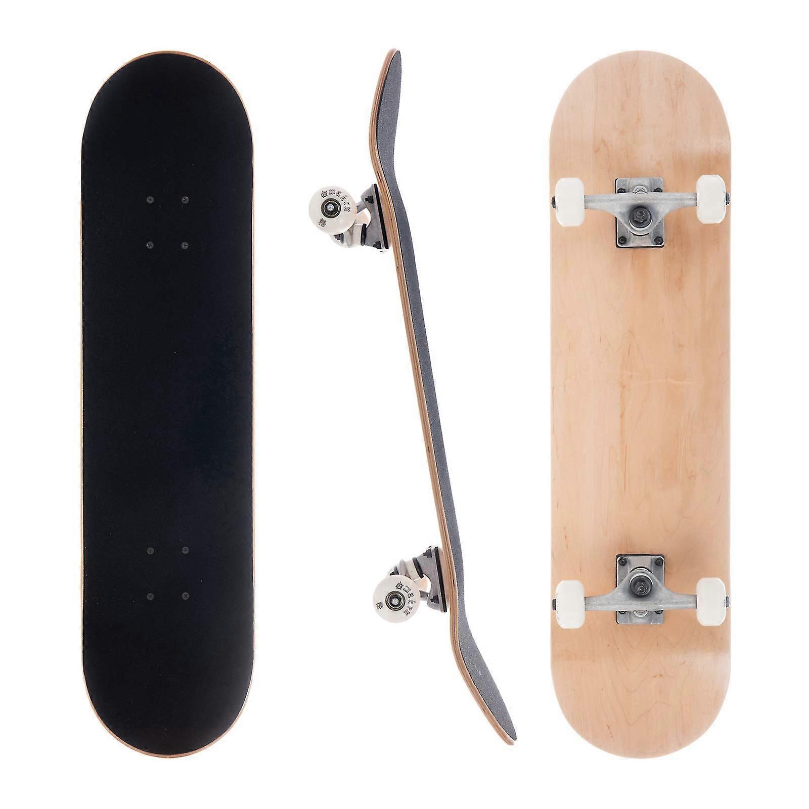 Wake Up 8 Inch Full Skateboard Complete with Durable Maple Deck and High-Quality Bearings for Smooth Rides