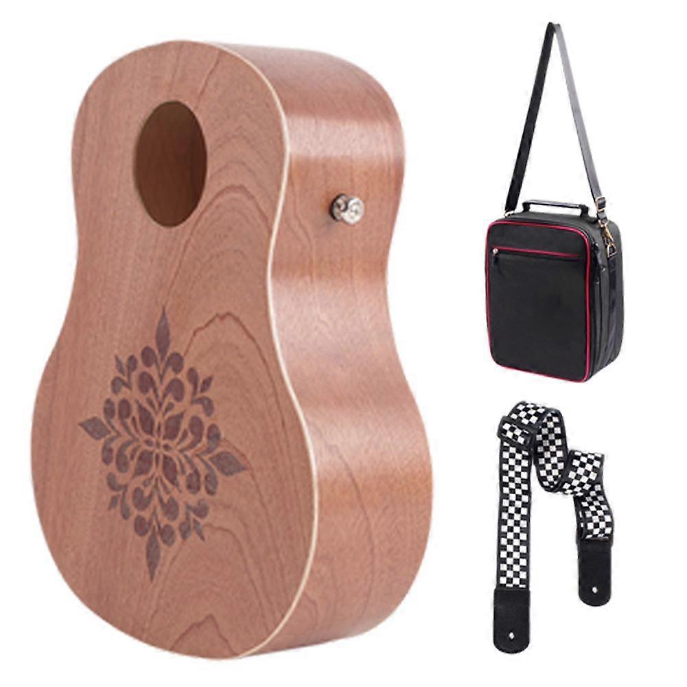 Cajon طبل مدمج صندوق سفر محمول طبل خشب الأبنوس طبل كاجون مسطح