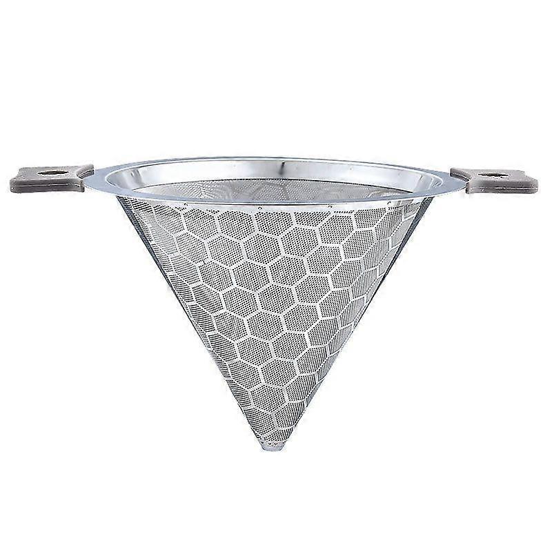 Stainless steel tea filter double layer fine conical funnel tea filter