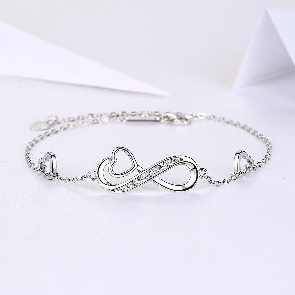 Sterling Silver Women's Infinity Bracelet