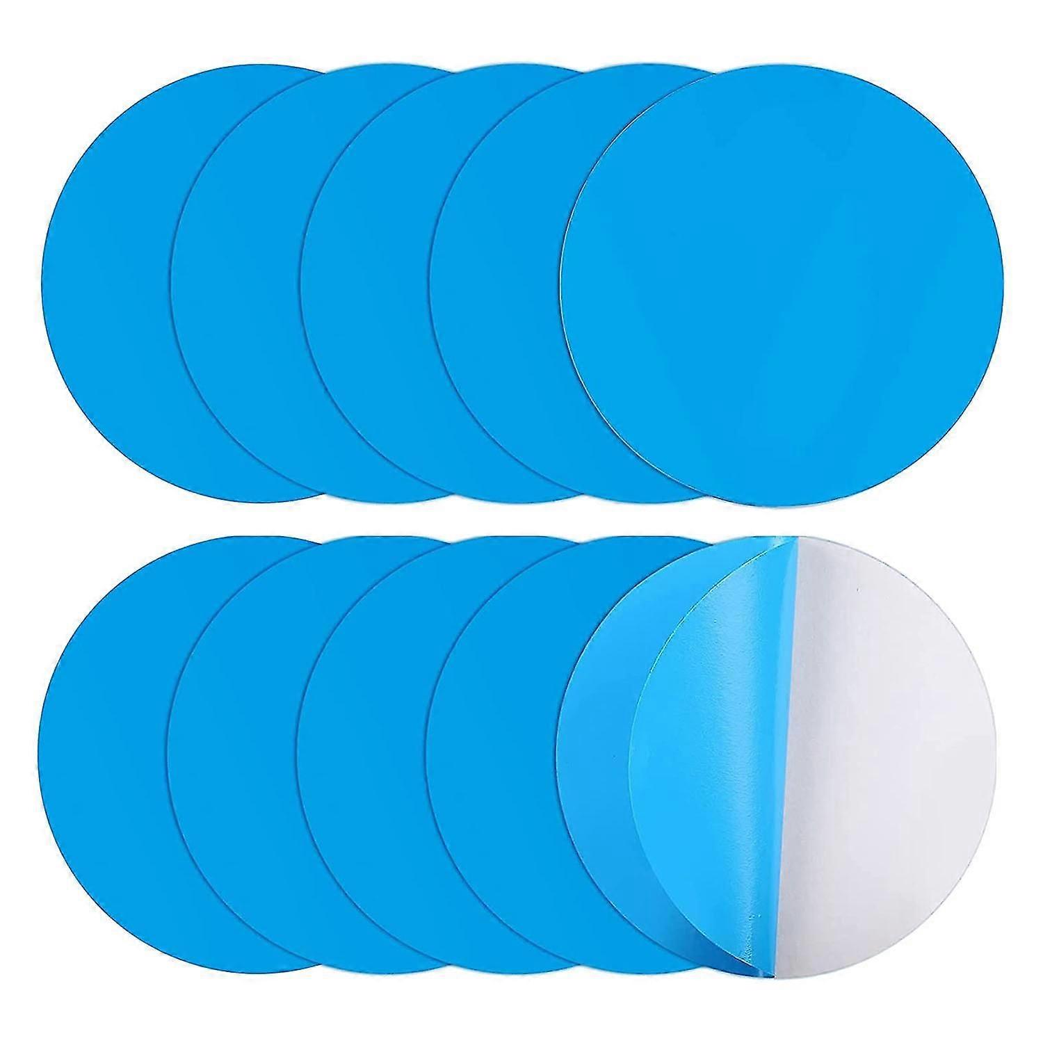 Self-Adhesive Repair Patches for Swimming Pools, Pack of 10 PVC Pool Repair Kit, Self-Adhesive Unde