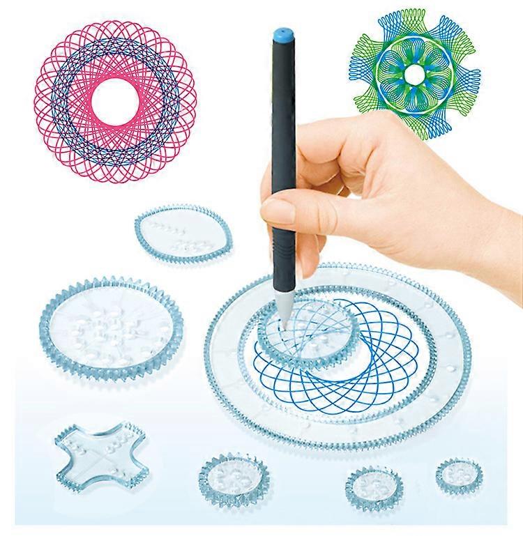 27Pcs Art Drawing Ruler Flower Drawing Ruler Children Art Drawing Geometric Ruler Template Graffiti Painting Tool
