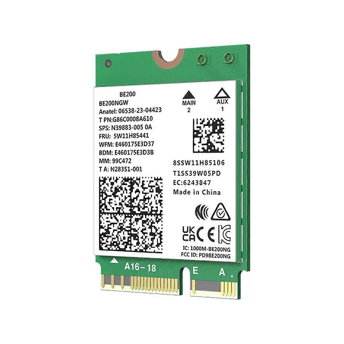 8774Mbps WiFi 7 BE200 Pcie Wireless Wifi Adapter Bluetooth 5.4 Tri Band 2.4G/5G/6GHz Wifi7 Card for Win10/11 Linux