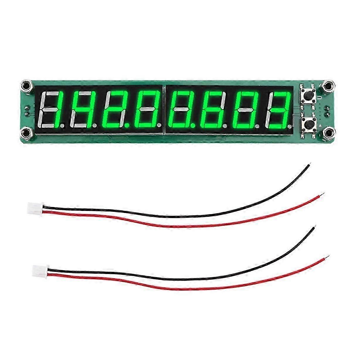 0.1MHz-1200MHz RF Signal Frequency Counter Cymometer Meter Tester with LED Display Screen for Radio,Red Light
