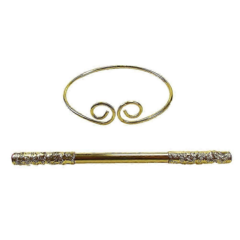 2個新生児の衣装中国の彫像猿の髪のバンドコスチューム毎月の赤ちゃんの写真小道具