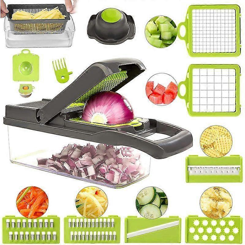 Lebanghui Mandolin Slicer - Newest Design Vegetable Chopper, 11 In 1 Mandoline Slicer Adjustable Vegetable Cutter