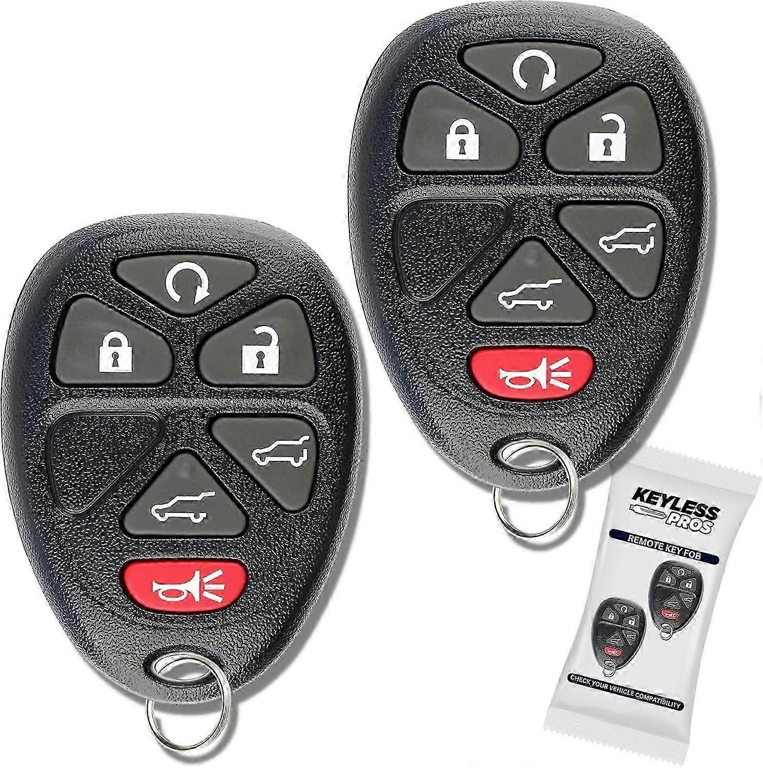 6-Button Keyless Entry Remote Key Fob Replacement, Compatible with 2007-2014