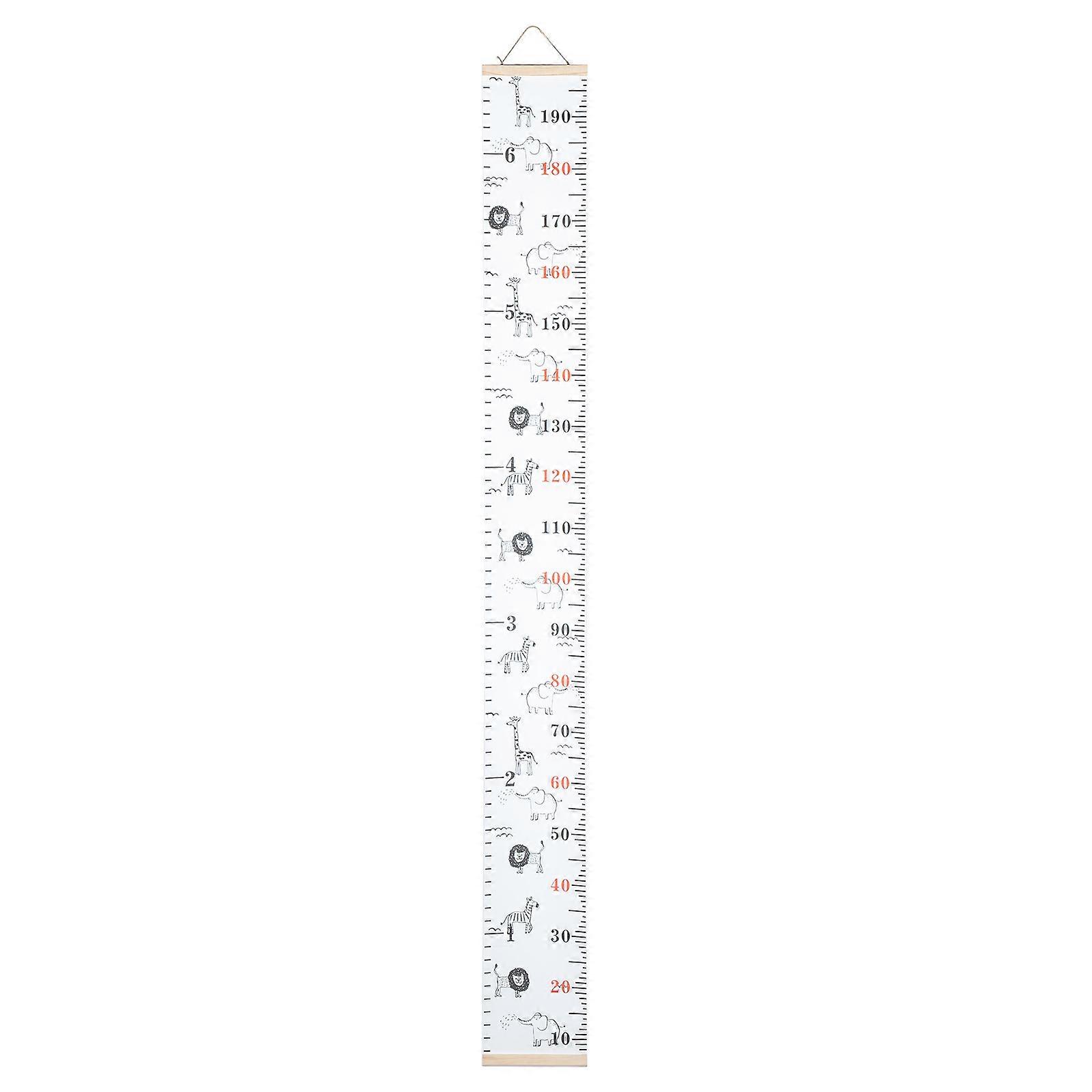 Portable Canvas Height Chart Wall Growth Ruler for Nursery, Bedroom & Kindergarten – Easy Storage & Installation for Tracking Child Growth
