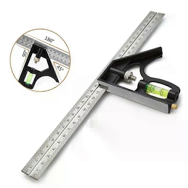 Multifunction Angle Ruler Positioning Limiter Marking Ruler 45/90 Degree Square Right Angle Ruler Line Scriber Measuring Tools
